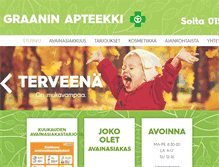 Tablet Screenshot of graaninapteekki.fi